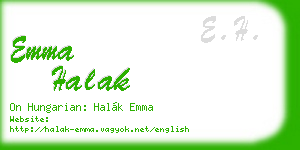emma halak business card